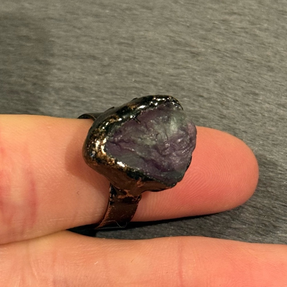 New Fluorite Crystal Ring - Picture 8 of 16